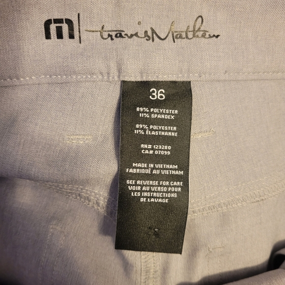Travis Mathew Men Lightweight Performance Open To Close Grey Golf Pants. Size 36 - Picture 2 of 11